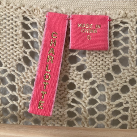 NWOT Charlotte Tan Sweater size Small - Picture 2 of 6